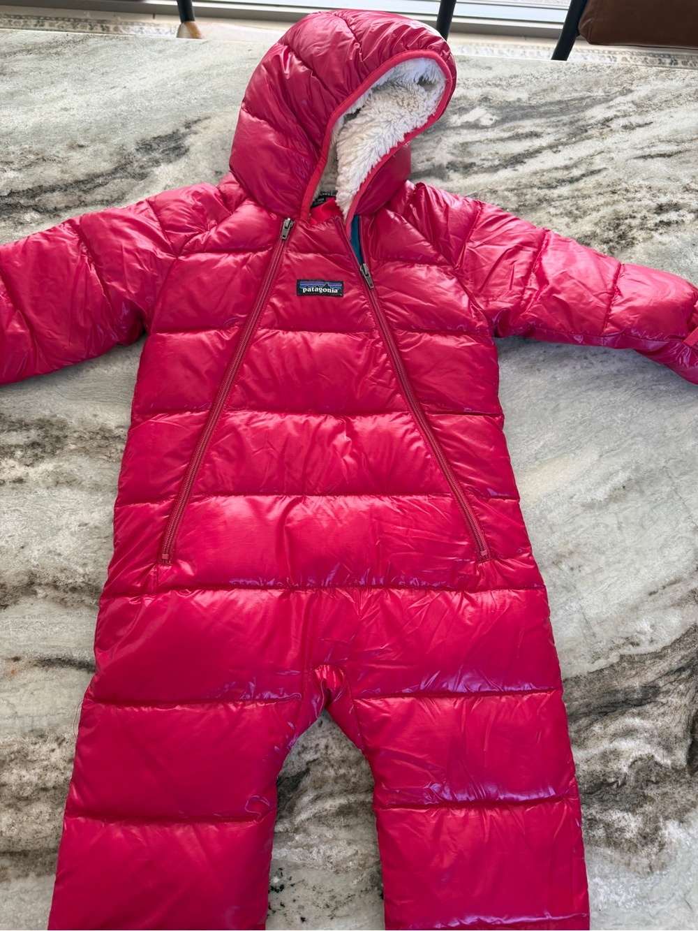 Patagonia Kids' Red Insulated One-Piece Snowsuit